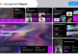 管理报告keynote模板 - 顶尖PPT
