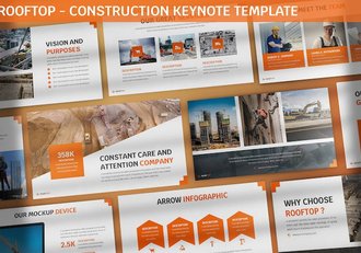 房地产建筑开发房屋维修施工建筑工程主题keynote模板 - 顶尖PPT