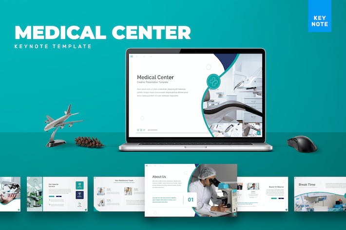 医疗中心诊疗服务管理运营Keynote模板 - 顶尖PPT