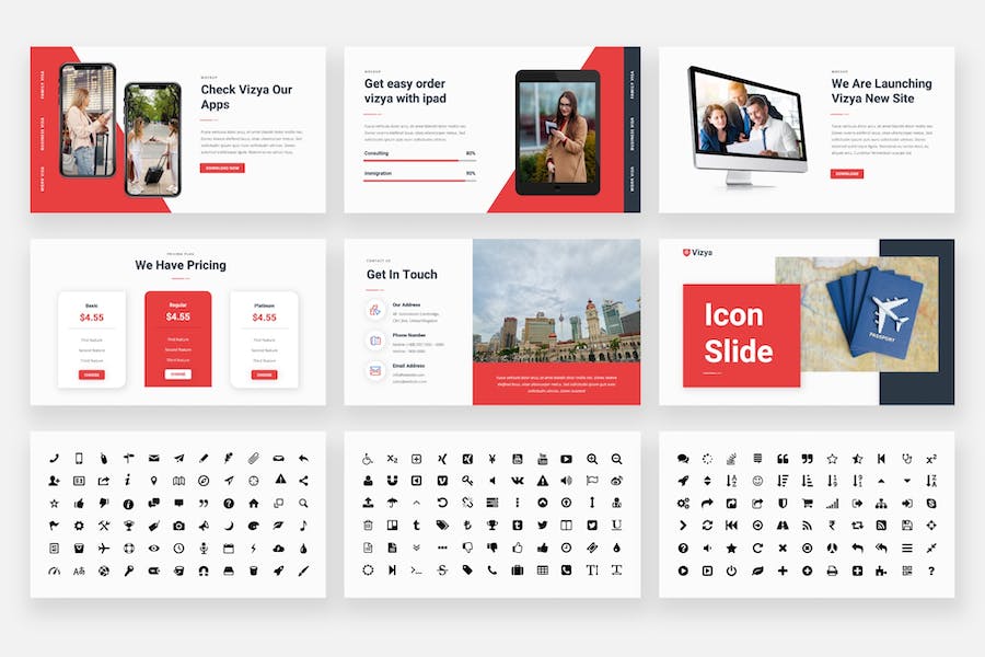 移民机构宣传介绍PPT模板 - 顶尖PPT