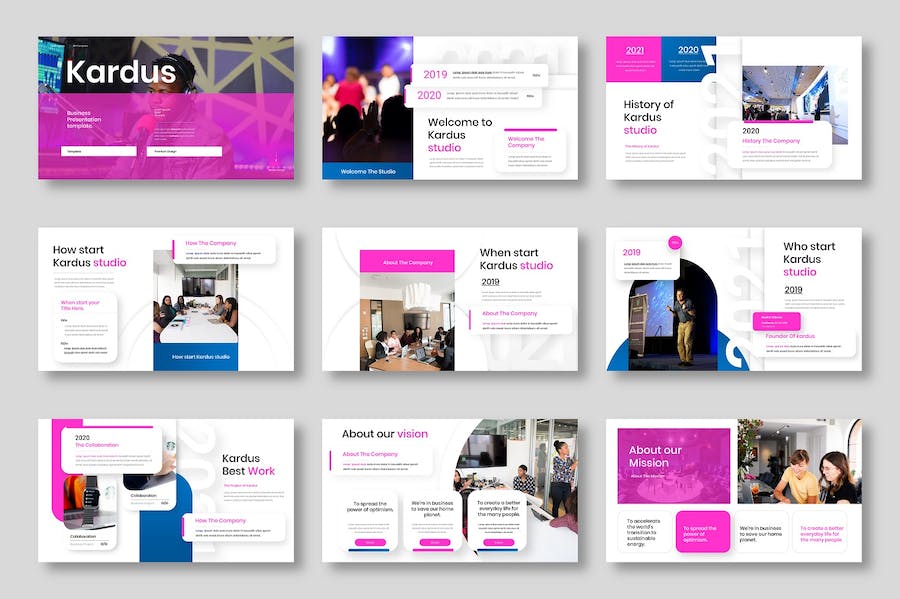 欧美商务风格年终计划总结keynote模板 - 顶尖PPT