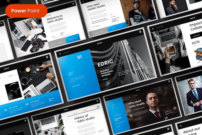 欧美商务商业PPT模板 - 顶尖PPT