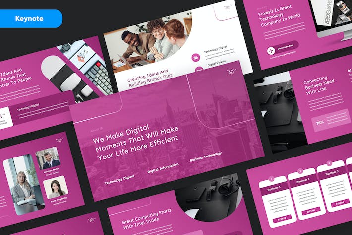 科技产品互联网创新技术Keynote模板 - 顶尖PPT
