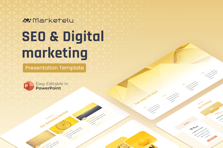 SEO及数字营销业务PPT模板 - 顶尖PPT