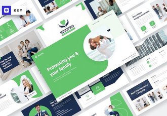 绿色保险行业商务Keynote演讲模板 - 顶尖PPT