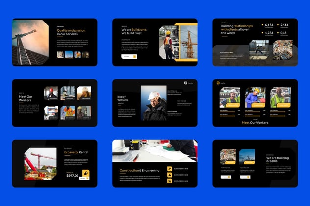 建筑工程品牌项目合作Keynote模板 - 顶尖PPT