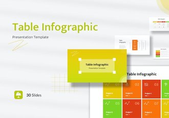 数据表格数据对比表格图形keynote模板 - 顶尖PPT