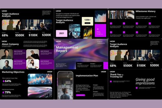 管理报告keynote模板 - 顶尖PPT