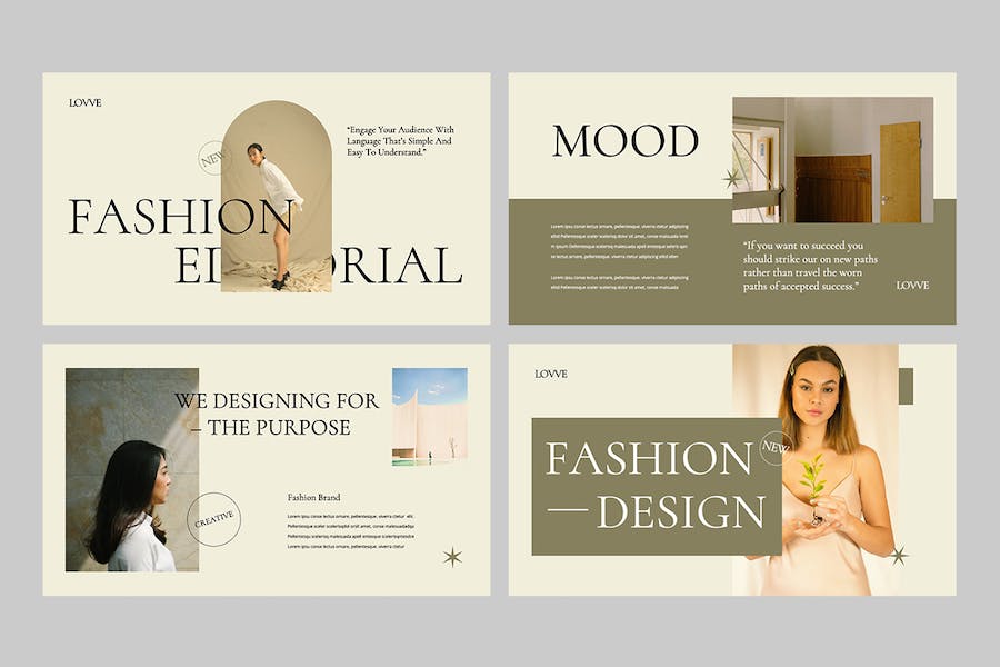 唯美优雅时尚风格商务展示PPT模板 - 顶尖PPT