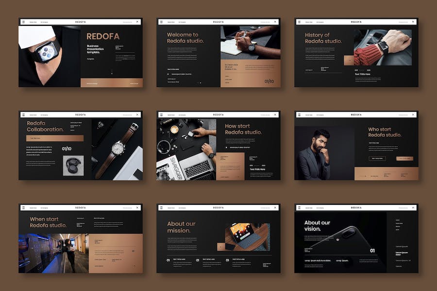 商务企业品牌宣传推广Keynote模板 - 顶尖PPT