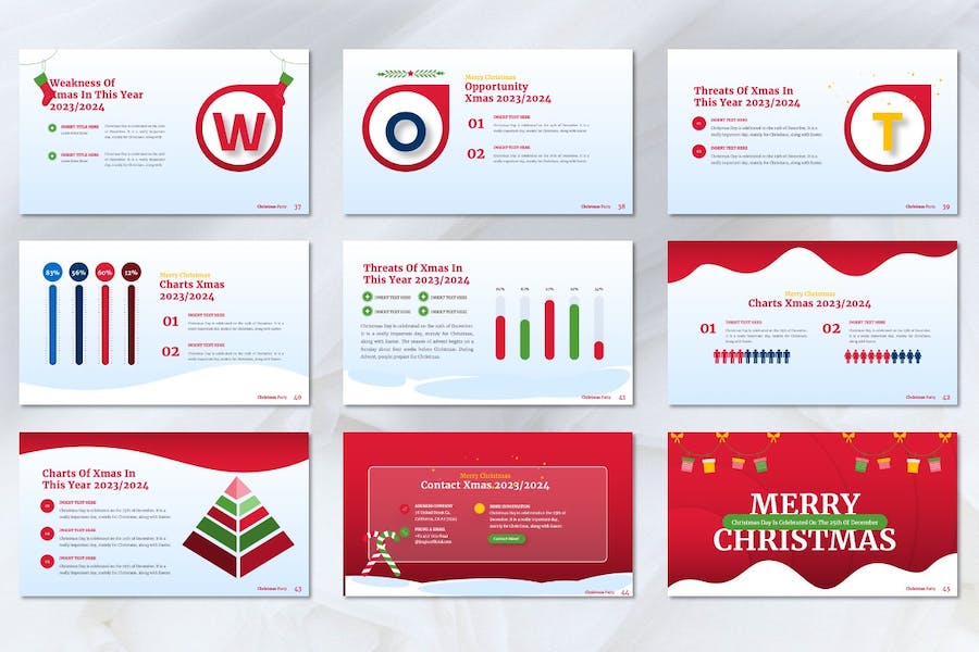 圣诞节主题演讲策划活动方案Keynote模板 - 顶尖PPT