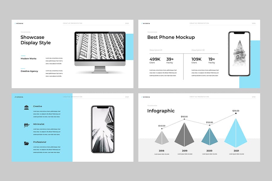 极简设计商务演讲方案PPT模板 - 顶尖PPT