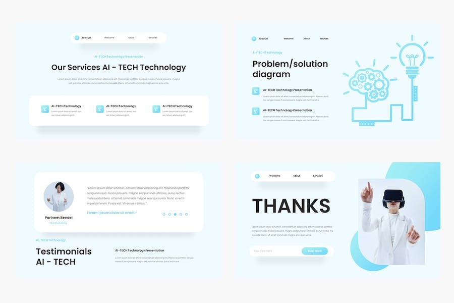 科技教育技术应用方案PPT模板 - 顶尖PPT