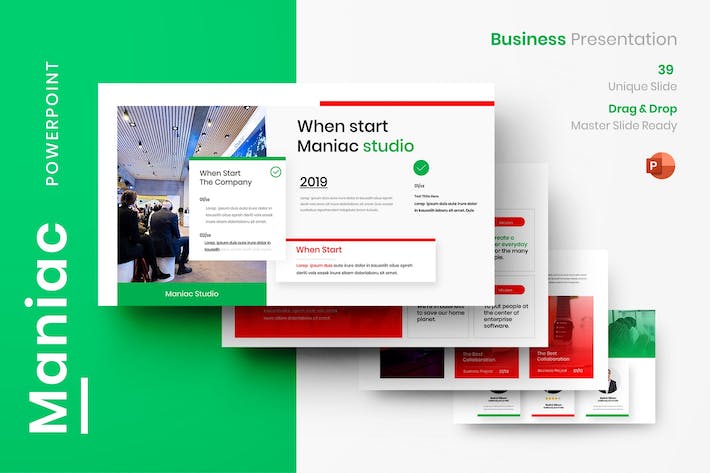国外商业商务团队介绍计划总结PPT模板 - 顶尖PPT