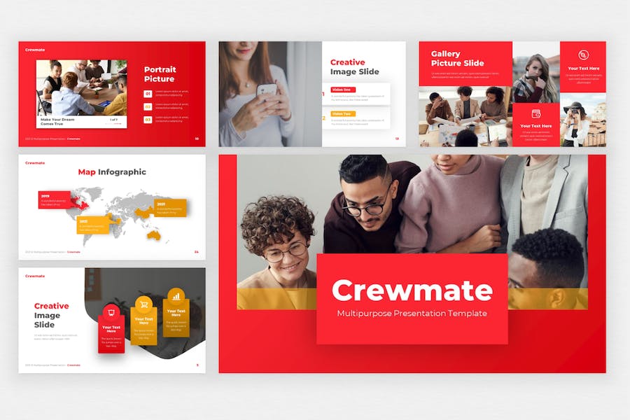 红色简约商业计划企业合作团队介绍多用途keynote模板 - 顶尖PPT