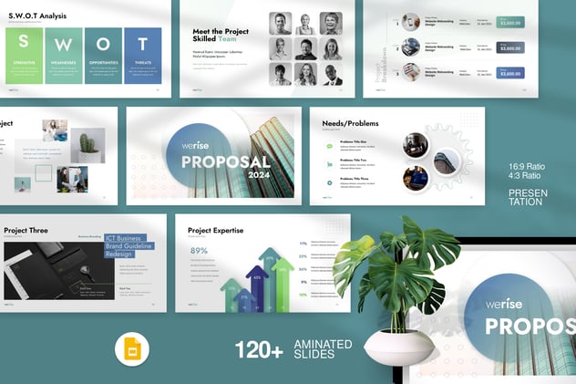 商业提案项目合作汇报PPT模板 - 顶尖PPT