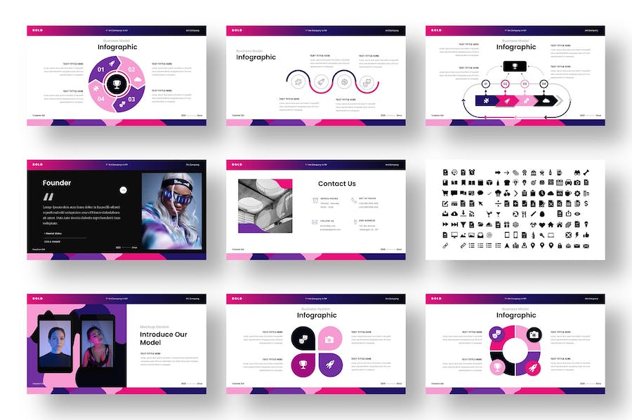 欧美商务风主题演讲展示Keynote模板 - 顶尖PPT