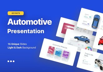 汽车展会活动策划产品介绍产品融资多用途keynote模板 - 顶尖PPT