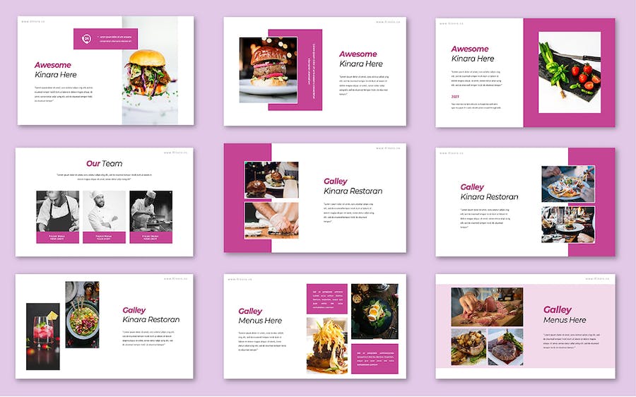 美食餐饮行业分析PPT模板 - 顶尖PPT