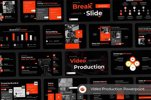 视频制作创意内容策划PPT模板 - 顶尖PPT