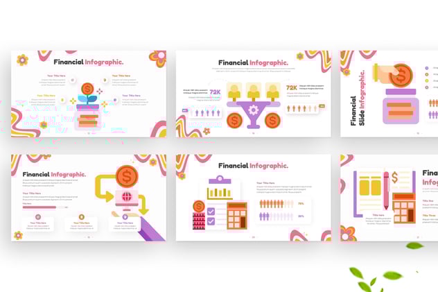 财务信息图表图形keynote模板 - 顶尖PPT