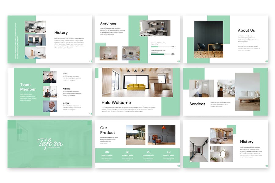 创意设计类项目展示汇报PowerPoint模板 - 顶尖PPT