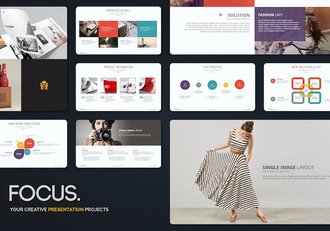 创意商务风格企业通用数据图形PPT模板 - 顶尖PPT