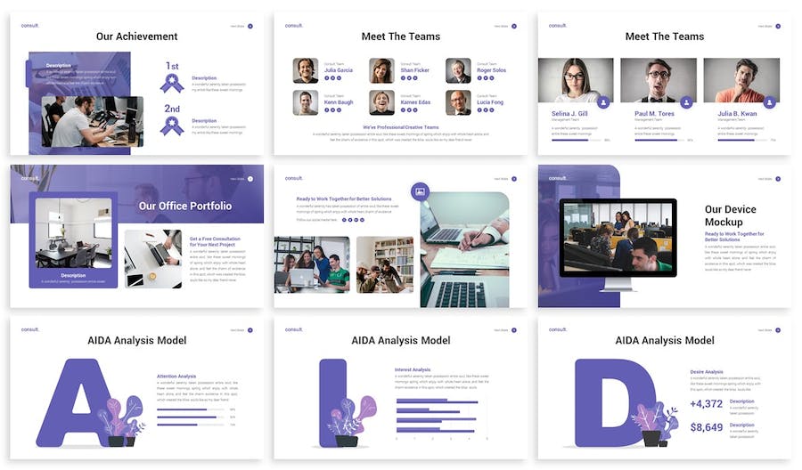 企业咨询专业领域咨询指导PPT模板 - 顶尖PPT