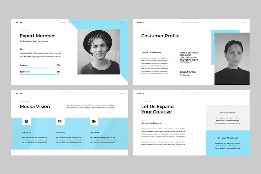 极简设计商务演讲方案PPT模板 - 顶尖PPT