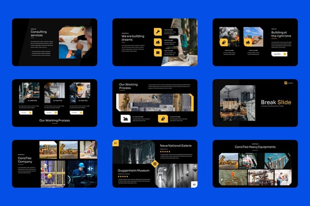 建筑工程品牌项目合作Keynote模板 - 顶尖PPT