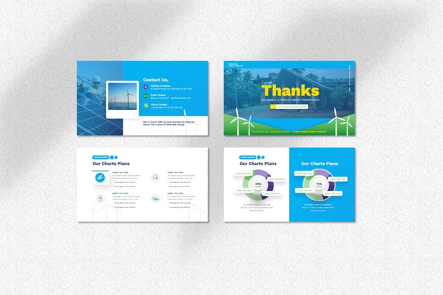 新能源可再生能源发展方案PPT模板 - 顶尖PPT