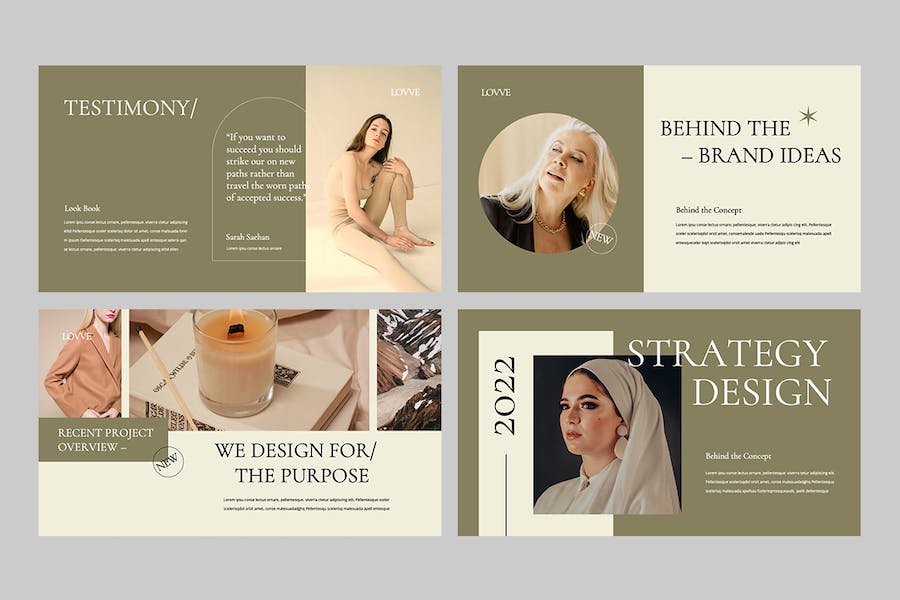 唯美优雅时尚风格商务展示PPT模板 - 顶尖PPT