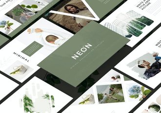 极简艺术视觉设计展示Keynote模板 - 顶尖PPT