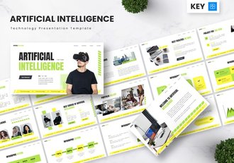 人工智能技术主题演讲keynote模板 - 顶尖PPT