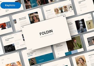 复古配色商务商业keynote模板 - 顶尖PPT