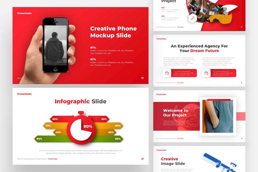 红色简约商业计划企业合作团队介绍多用途keynote模板 - 顶尖PPT