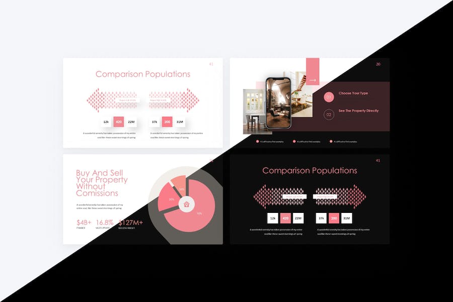 民宿酒店房地产keynote模板 - 顶尖PPT
