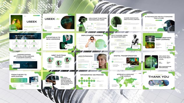 人工智能创业融资计划书Keynote模板 - 顶尖PPT