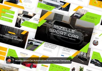 跑车汽车展示PPT模板 - 顶尖PPT