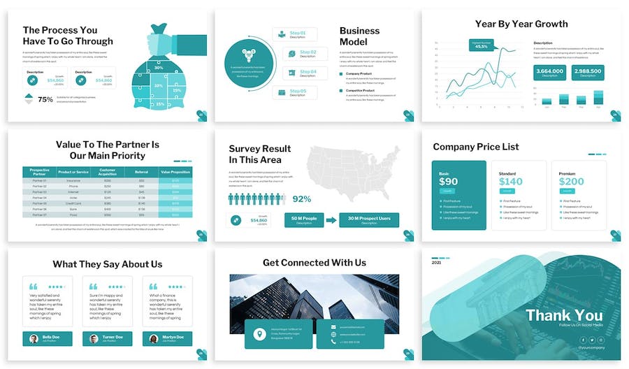精准投资理财keynote模板 - 顶尖PPT