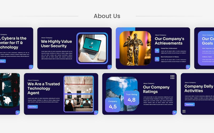 IT网络安全科技品牌Keynote模板 - 顶尖PPT