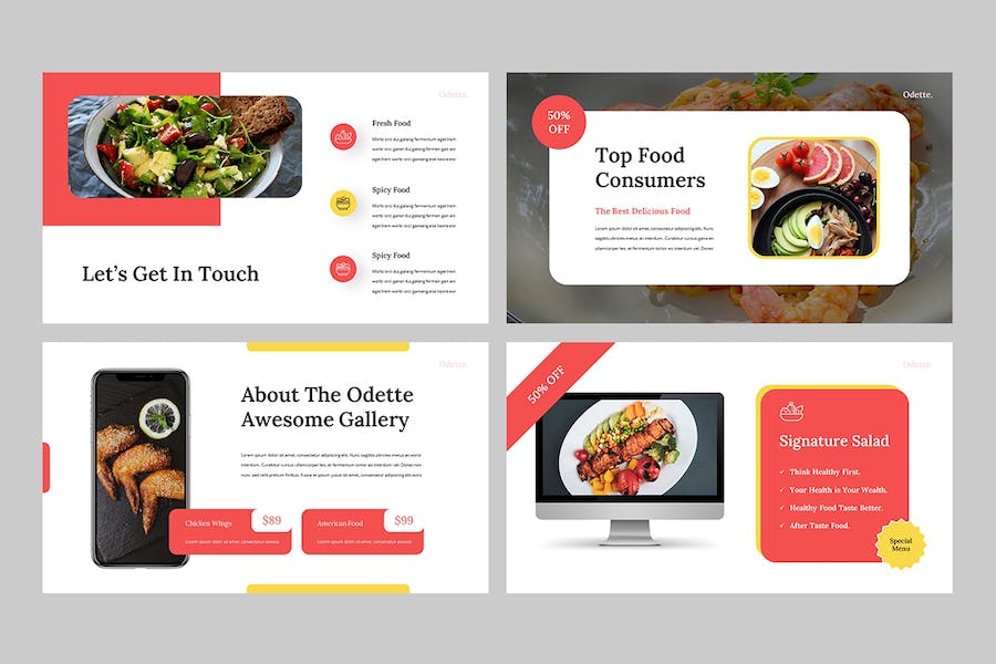 食品商务合作推介项目方案Keynote模板 - 顶尖PPT