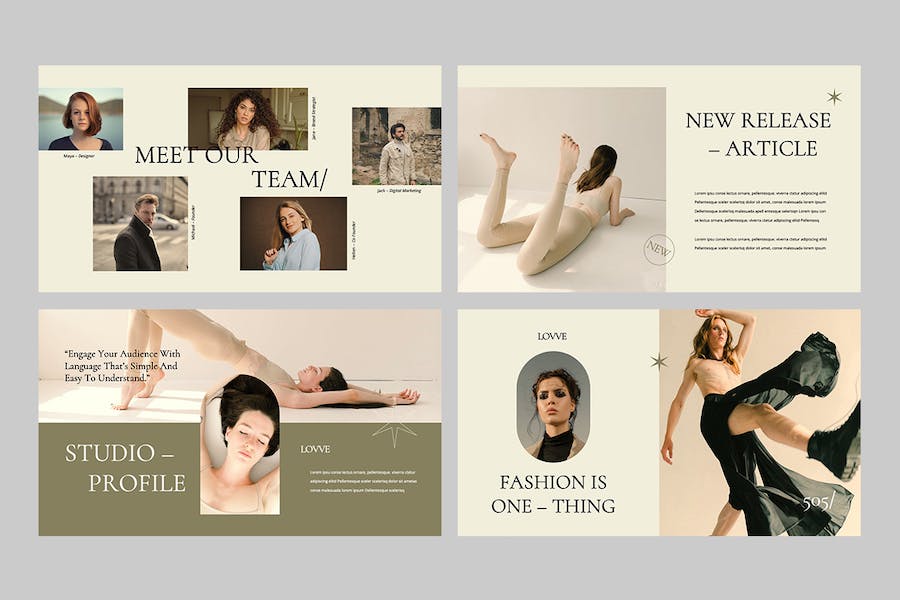 唯美优雅时尚风格商务展示PPT模板 - 顶尖PPT