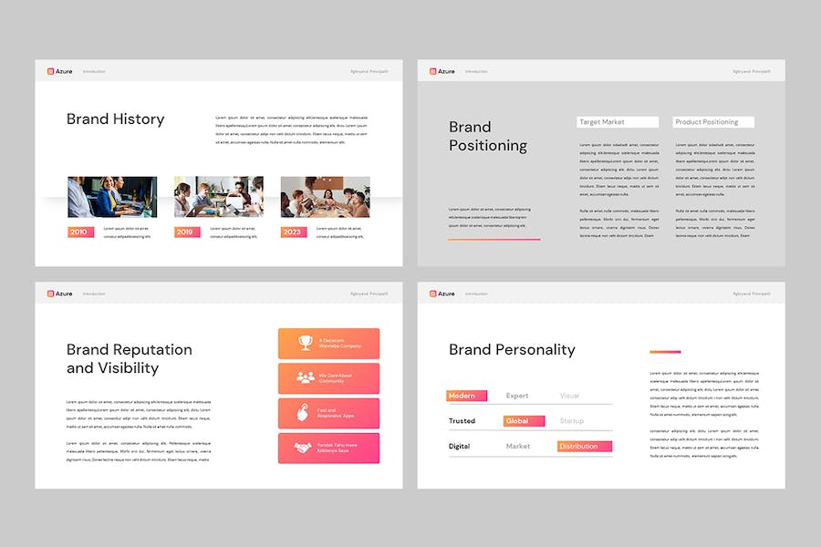 品牌形象设计指南规范Keynote模板 - 顶尖PPT