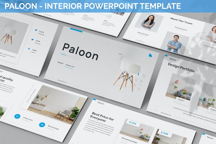 室内设计装饰布置主题PPT模板 - 顶尖PPT