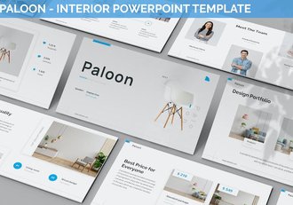 室内设计装饰布置主题PPT模板 - 顶尖PPT