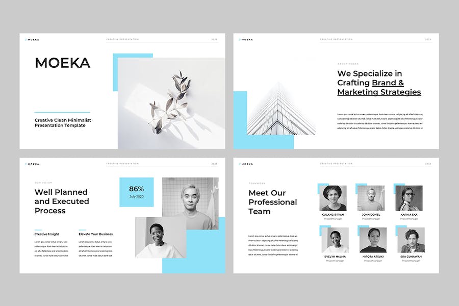 极简设计商务演讲方案PPT模板 - 顶尖PPT