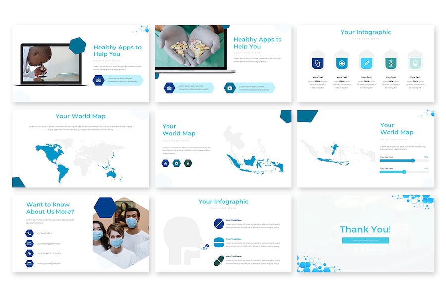 医药医学研究医疗团队介绍多用途PPT模板 - 顶尖PPT