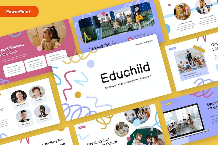 儿童早教培训教育课程学习PPT模板 - 顶尖PPT