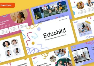 儿童早教培训教育课程学习PPT模板 - 顶尖PPT